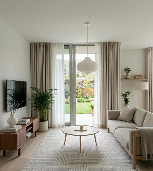 Scandinavian Beige Curtains