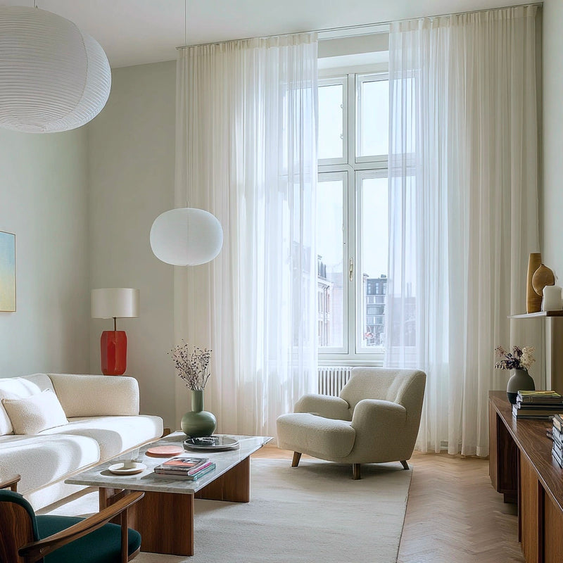White Sheer Curtains